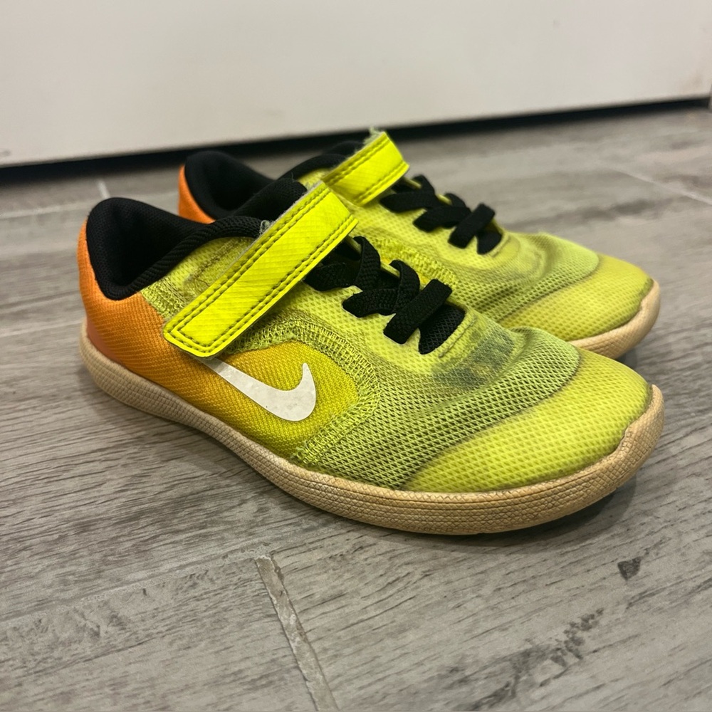 Nike Revolution 3 Toddler's Baby's‎ Size 10C Shoes Sneaker Lime Yellow Orange